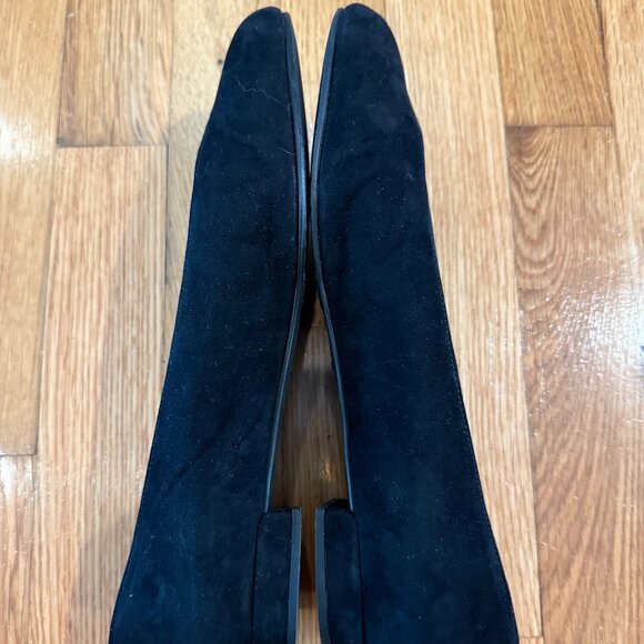 Black Suede Ballet Flats | Stuart Weitzman | Sz 9 US - Picture 3 of 4